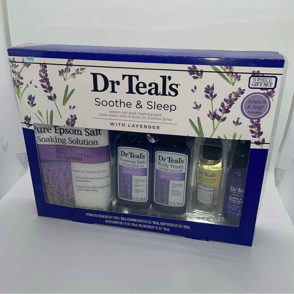 Dr Teal's Lavender Soothe & Sleep Full Regimen 5-piece Gift Set
